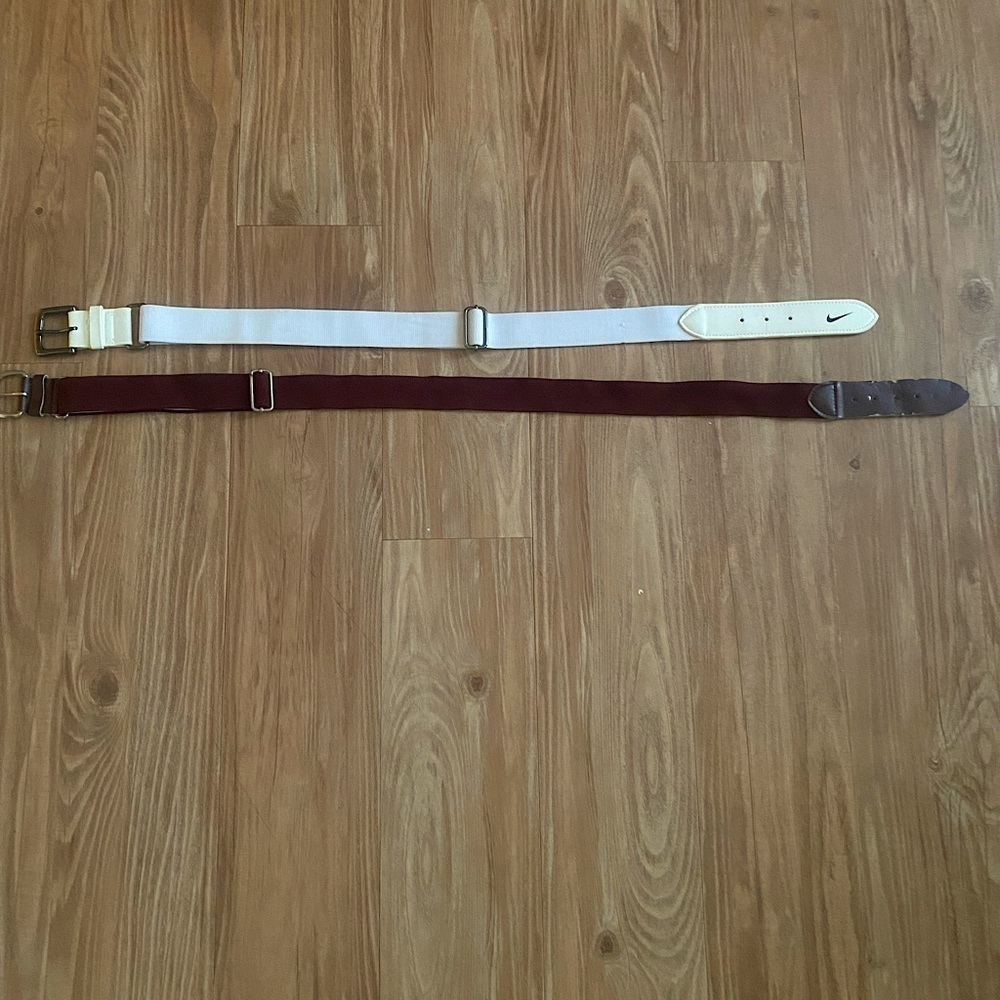 Bundle of Two Youth Baseball Athletic Belts